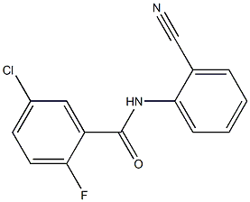 5-chloro-N-(2-cyanophenyl)-2-fluorobenzamide 结构式