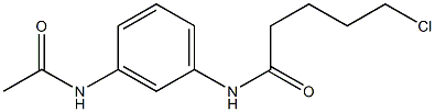 5-chloro-N-(3-acetamidophenyl)pentanamide,,结构式