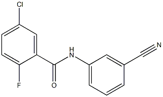 5-chloro-N-(3-cyanophenyl)-2-fluorobenzamide 化学構造式