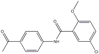 5-chloro-N-(4-acetylphenyl)-2-methoxybenzamide