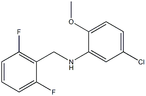 5-chloro-N-[(2,6-difluorophenyl)methyl]-2-methoxyaniline Structure