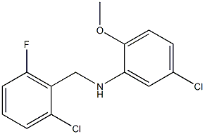 5-chloro-N-[(2-chloro-6-fluorophenyl)methyl]-2-methoxyaniline Structure