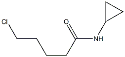 5-chloro-N-cyclopropylpentanamide,,结构式