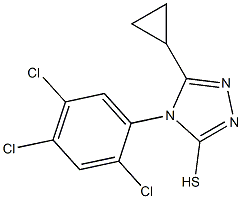 5-cyclopropyl-4-(2,4,5-trichlorophenyl)-4H-1,2,4-triazole-3-thiol