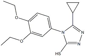 5-cyclopropyl-4-(3,4-diethoxyphenyl)-4H-1,2,4-triazole-3-thiol