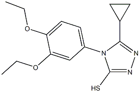  5-cyclopropyl-4-(3,4-diethoxyphenyl)-4H-1,2,4-triazole-3-thiol