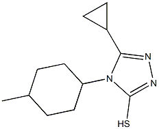 5-cyclopropyl-4-(4-methylcyclohexyl)-4H-1,2,4-triazole-3-thiol Structure