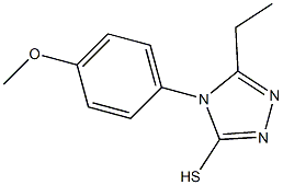 5-ethyl-4-(4-methoxyphenyl)-4H-1,2,4-triazole-3-thiol 化学構造式