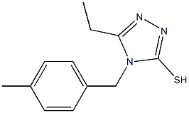 5-ethyl-4-[(4-methylphenyl)methyl]-4H-1,2,4-triazole-3-thiol Structure