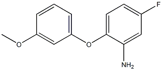 5-fluoro-2-(3-methoxyphenoxy)aniline 结构式