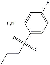 5-fluoro-2-(propane-1-sulfonyl)aniline Structure