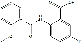  5-fluoro-2-[(2-methoxybenzene)amido]benzoic acid