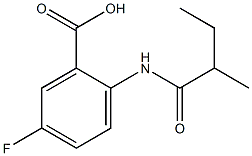 5-fluoro-2-[(2-methylbutanoyl)amino]benzoic acid Structure