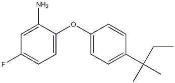 5-fluoro-2-[4-(2-methylbutan-2-yl)phenoxy]aniline 化学構造式