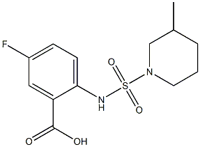 5-fluoro-2-{[(3-methylpiperidine-1-)sulfonyl]amino}benzoic acid