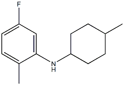 5-fluoro-2-methyl-N-(4-methylcyclohexyl)aniline Structure