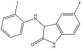 5-fluoro-3-[(2-iodophenyl)amino]-2,3-dihydro-1H-indol-2-one Struktur