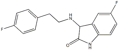 5-fluoro-3-{[2-(4-fluorophenyl)ethyl]amino}-2,3-dihydro-1H-indol-2-one|