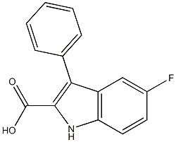 5-fluoro-3-phenyl-1H-indole-2-carboxylic acid Structure