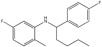 5-fluoro-N-[1-(4-fluorophenyl)pentyl]-2-methylaniline|