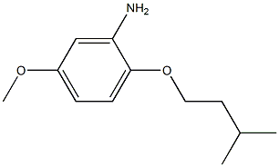 5-methoxy-2-(3-methylbutoxy)aniline 化学構造式