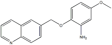 5-methoxy-2-(quinolin-6-ylmethoxy)aniline Structure