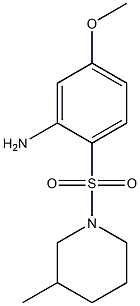 5-methoxy-2-[(3-methylpiperidine-1-)sulfonyl]aniline Structure