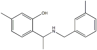 5-methyl-2-(1-{[(3-methylphenyl)methyl]amino}ethyl)phenol Structure