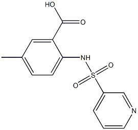  5-methyl-2-[(pyridin-3-ylsulfonyl)amino]benzoic acid