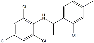  5-methyl-2-{1-[(2,4,6-trichlorophenyl)amino]ethyl}phenol