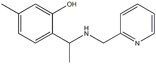 5-methyl-2-{1-[(pyridin-2-ylmethyl)amino]ethyl}phenol|