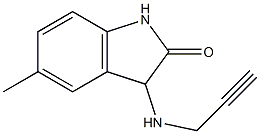 5-methyl-3-(prop-2-yn-1-ylamino)-2,3-dihydro-1H-indol-2-one 结构式