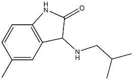 5-methyl-3-[(2-methylpropyl)amino]-2,3-dihydro-1H-indol-2-one,,结构式