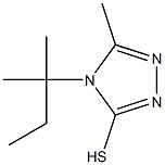 5-methyl-4-(2-methylbutan-2-yl)-4H-1,2,4-triazole-3-thiol 结构式