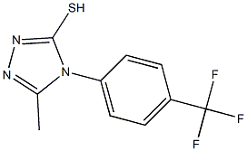 5-methyl-4-[4-(trifluoromethyl)phenyl]-4H-1,2,4-triazole-3-thiol Struktur