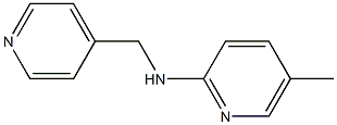 5-methyl-N-(pyridin-4-ylmethyl)pyridin-2-amine Struktur
