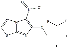 5-nitro-6-(2,2,3,3-tetrafluoropropoxy)imidazo[2,1-b][1,3]thiazole,,结构式