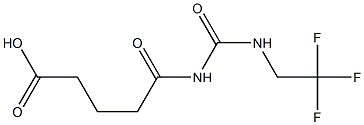 5-oxo-5-{[(2,2,2-trifluoroethyl)carbamoyl]amino}pentanoic acid,,结构式