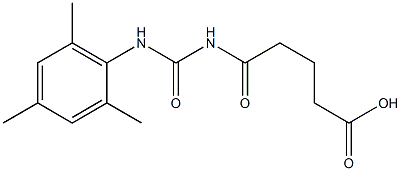 5-oxo-5-{[(2,4,6-trimethylphenyl)carbamoyl]amino}pentanoic acid Structure