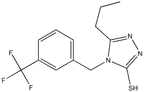 5-propyl-4-{[3-(trifluoromethyl)phenyl]methyl}-4H-1,2,4-triazole-3-thiol Structure