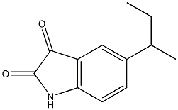 5-sec-butyl-1H-indole-2,3-dione 结构式