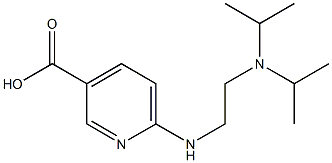 6-({2-[bis(propan-2-yl)amino]ethyl}amino)pyridine-3-carboxylic acid Structure