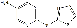 6-(1,3,4-thiadiazol-2-ylsulfanyl)pyridin-3-amine 化学構造式