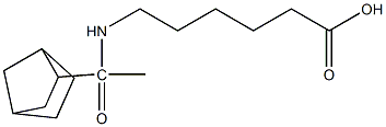 6-(1-{bicyclo[2.2.1]heptan-2-yl}acetamido)hexanoic acid,,结构式