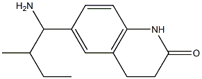 6-(1-amino-2-methylbutyl)-1,2,3,4-tetrahydroquinolin-2-one,,结构式