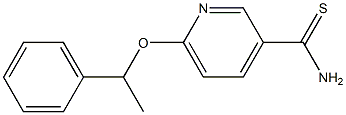 6-(1-phenylethoxy)pyridine-3-carbothioamide,,结构式