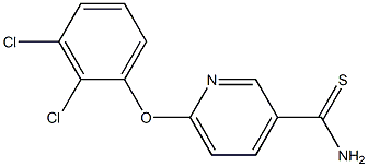 6-(2,3-dichlorophenoxy)pyridine-3-carbothioamide Structure