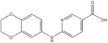  6-(2,3-dihydro-1,4-benzodioxin-6-ylamino)pyridine-3-carboxylic acid