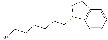 6-(2,3-dihydro-1H-indol-1-yl)hexan-1-amine Structure