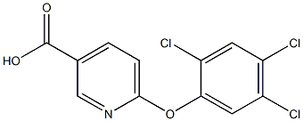 6-(2,4,5-trichlorophenoxy)pyridine-3-carboxylic acid 结构式